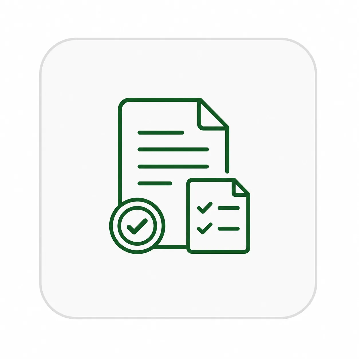 Shipping documents support icon